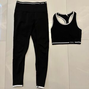 Soul Cycle sports bra and legging set